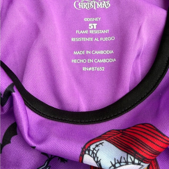 Nightmare Before Christmas Sally Toddler Girls Size 5T Character Nightgown Gown - Picture 8 of 8
